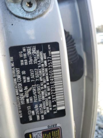 5XYZT3LB4DG073577 - 2013 HYUNDAI SANTA FE S SILVER photo 12