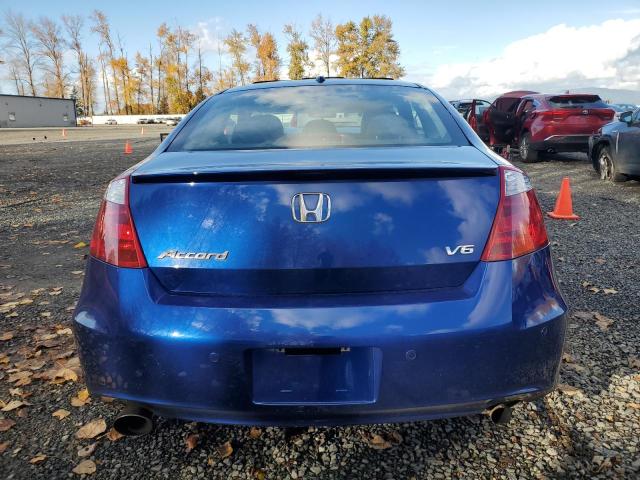 1HGCS21838A016160 - 2008 HONDA ACCORD EXL BLUE photo 6