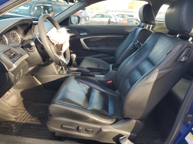 1HGCS21838A016160 - 2008 HONDA ACCORD EXL BLUE photo 7