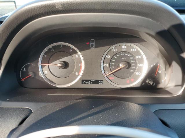 1HGCS21838A016160 - 2008 HONDA ACCORD EXL BLUE photo 9