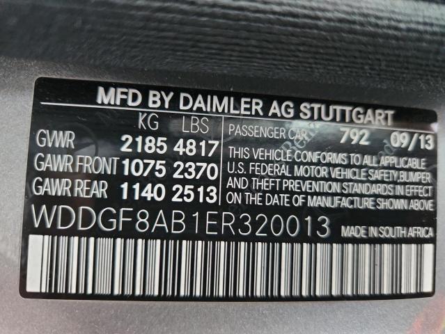 WDDGF8AB1ER320013 - 2014 MERCEDES-BENZ C 300 4MATIC GRAY photo 12