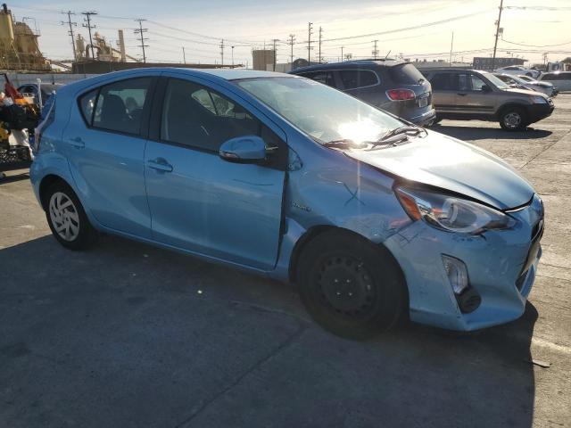 JTDKDTB34F1104676 - 2015 TOYOTA PRIUS C BLUE photo 4