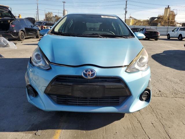 JTDKDTB34F1104676 - 2015 TOYOTA PRIUS C BLUE photo 5