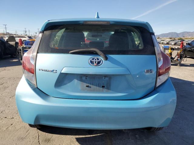 JTDKDTB34F1104676 - 2015 TOYOTA PRIUS C BLUE photo 6