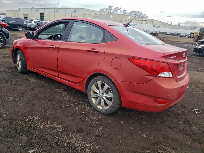 KMHCU4AE1CU166829 - 2012 HYUNDAI ACCENT GLS RED photo 2