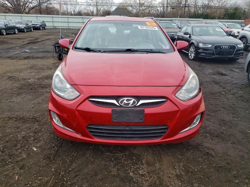 KMHCU4AE1CU166829 - 2012 HYUNDAI ACCENT GLS RED photo 5