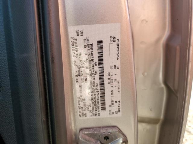 1FMCU9GD3HUB33589 - 2017 FORD ESCAPE SE SILVER photo 13