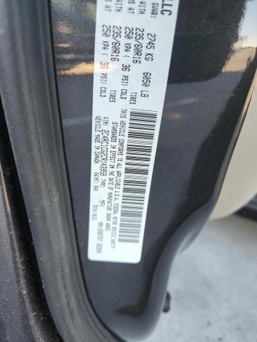 2C4RC1CG2CR143958 - 2012 CHRYSLER TOWN & COU TOURING L CHARCOAL photo 13