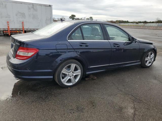 WDDGF8BB1BR162783 - 2011 MERCEDES-BENZ C 300 4MATIC BLUE photo 3
