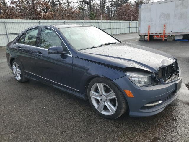 WDDGF8BB1BR162783 - 2011 MERCEDES-BENZ C 300 4MATIC BLUE photo 4