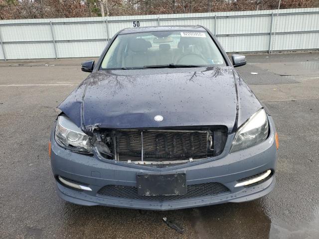 WDDGF8BB1BR162783 - 2011 MERCEDES-BENZ C 300 4MATIC BLUE photo 5