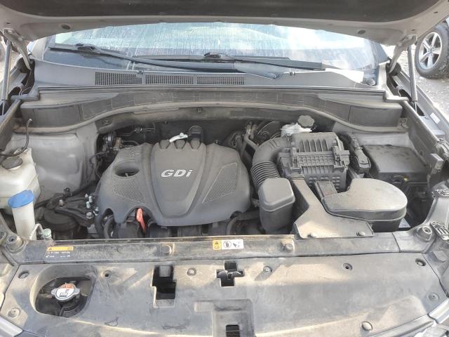 5XYZTDLB8GG367638 - 2016 HYUNDAI SANTA FE S GRAY photo 12