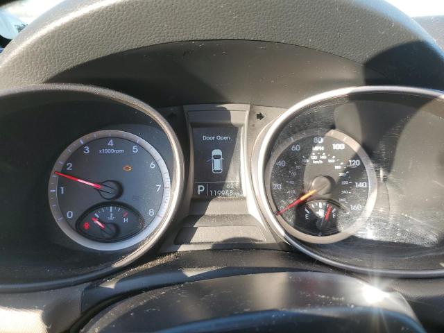 5XYZTDLB8GG367638 - 2016 HYUNDAI SANTA FE S GRAY photo 9