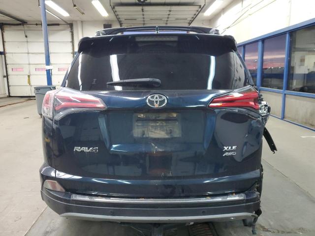 JTMRFREV2HJ110441 - 2017 TOYOTA RAV4 XLE BLUE photo 6