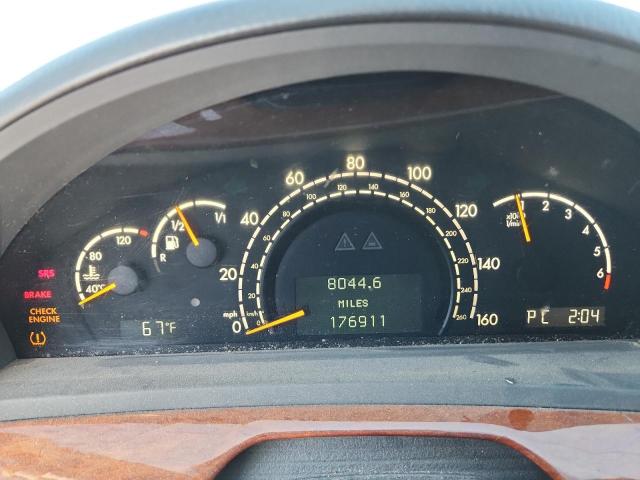 WDBNG83J14A403357 - 2004 MERCEDES-BENZ S 430 4MATIC SILVER photo 9