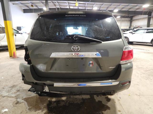 5TDBK3EH8BS062877 - 2011 TOYOTA HIGHLANDER BASE أخضر صورة 6