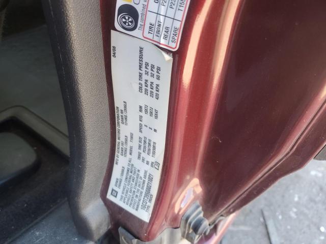 1GCDT399888211021 - 2008 CHEVROLET COLORADO LT MAROON photo 12