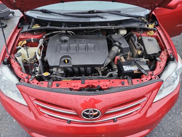 5YFBU4EE7DP146075 - 2013 TOYOTA COROLLA BASE Червоний фото 11