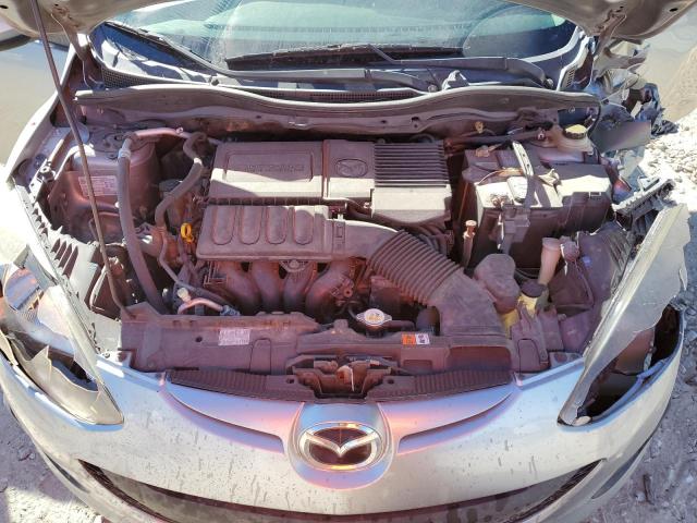 JM1DE1KY7C0149411 - 2012 MAZDA MAZDA2 SILVER photo 11
