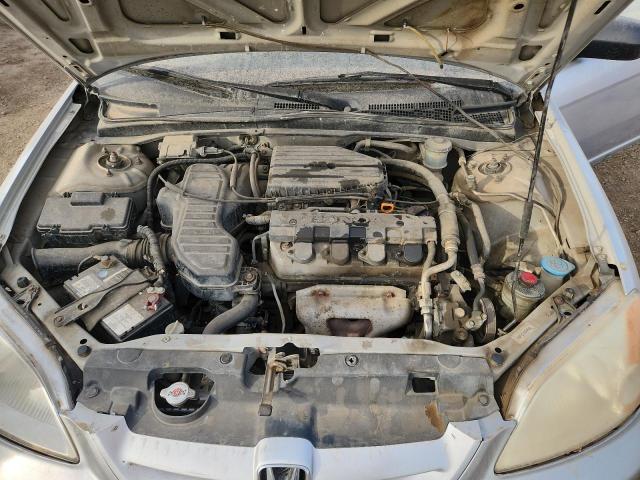 1HGEM22522L817410 - 2002 HONDA CIVIC LX SILVER photo 11