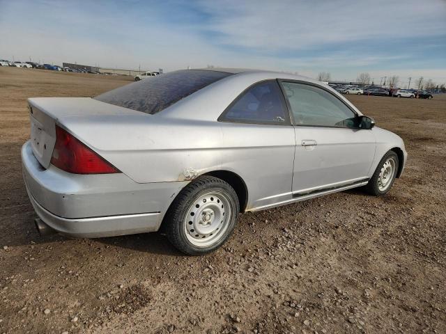 1HGEM22522L817410 - 2002 HONDA CIVIC LX SILVER photo 3