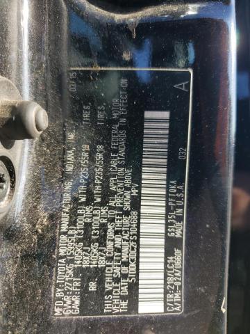 5TDDK3DC2FS104688 - 2015 TOYOTA SIENNA XLE შავი ფოტო 14