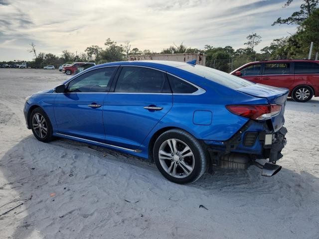 5NPE34AF7KH736379 - 2019 HYUNDAI SONATA LIMITED أزرق صورة 2