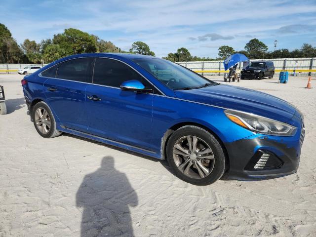 5NPE34AF7KH736379 - 2019 HYUNDAI SONATA LIMITED أزرق صورة 4