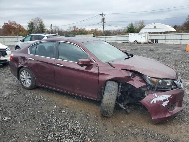 1HGCR2F82DA121836 - 2013 HONDA ACCORD EXL BURGUNDY photo 4