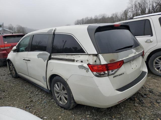 5FNRL5H63EB055572 - 2014 HONDA ODYSSEY EXL WHITE photo 2