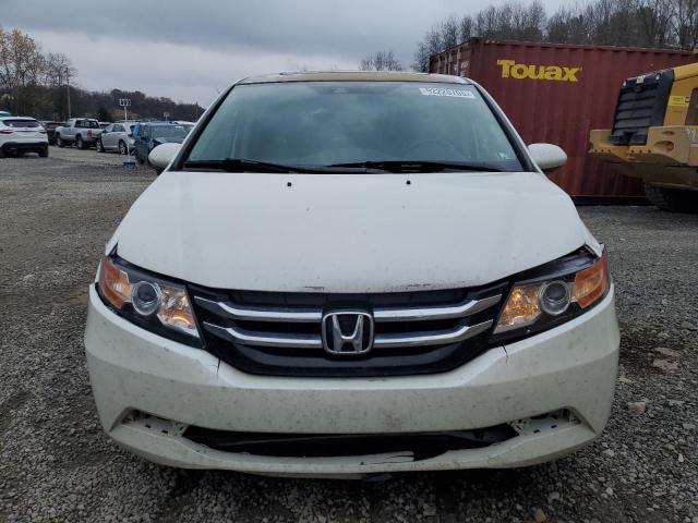 5FNRL5H63EB055572 - 2014 HONDA ODYSSEY EXL WHITE photo 5