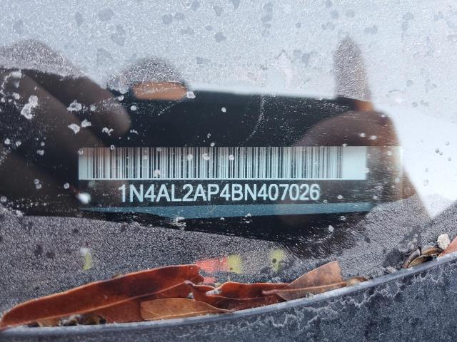 1N4AL2AP4BN407026 - 2011 NISSAN ALTIMA BASE ნაცრისფერი ფოტო 12