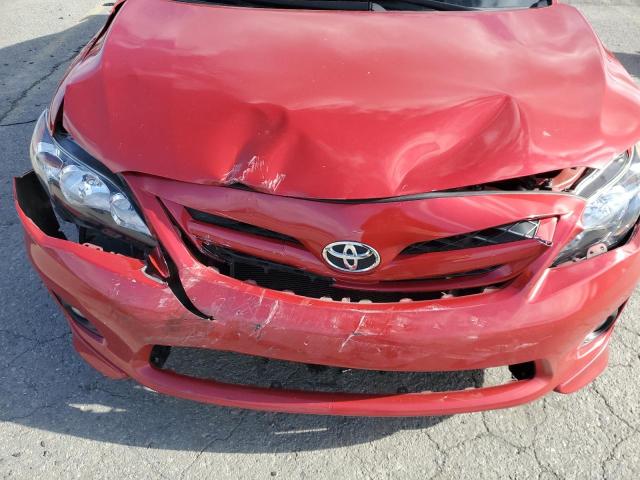 2T1BU4EE6DC063334 - 2013 TOYOTA COROLLA BASE 红色 照片 11