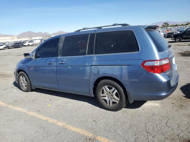 5FNRL38457B058253 - 2007 HONDA ODYSSEY EX BLUE photo 2