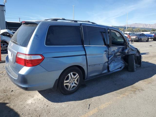 5FNRL38457B058253 - 2007 HONDA ODYSSEY EX BLUE photo 3