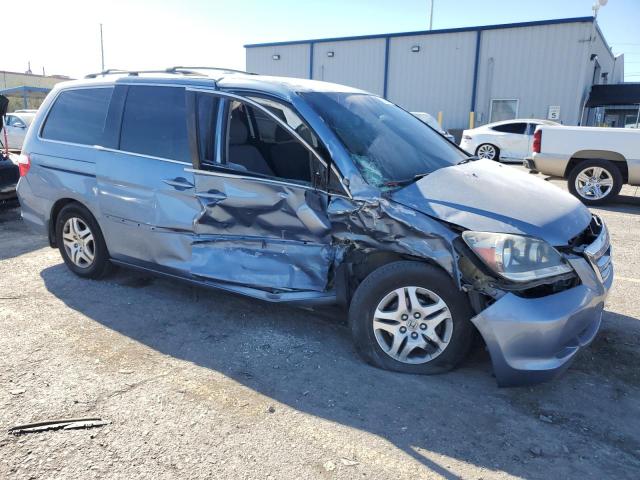 5FNRL38457B058253 - 2007 HONDA ODYSSEY EX BLUE photo 4