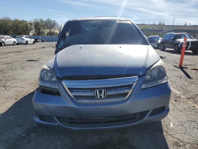 5FNRL38457B058253 - 2007 HONDA ODYSSEY EX BLUE photo 5