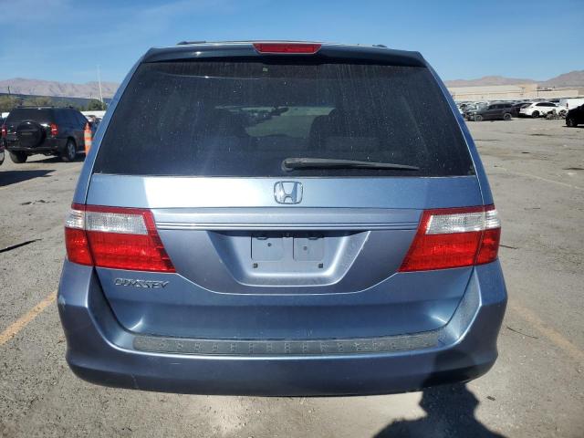 5FNRL38457B058253 - 2007 HONDA ODYSSEY EX BLUE photo 6