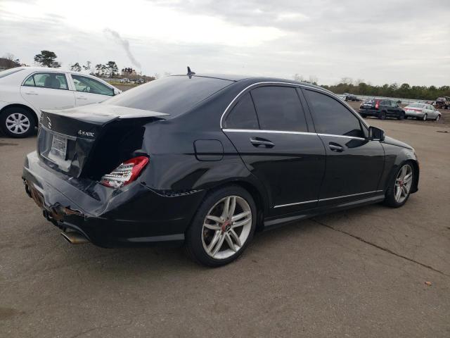 WDDGF8AB8DG054516 - 2013 MERCEDES-BENZ C 300 4MATIC BLACK photo 3