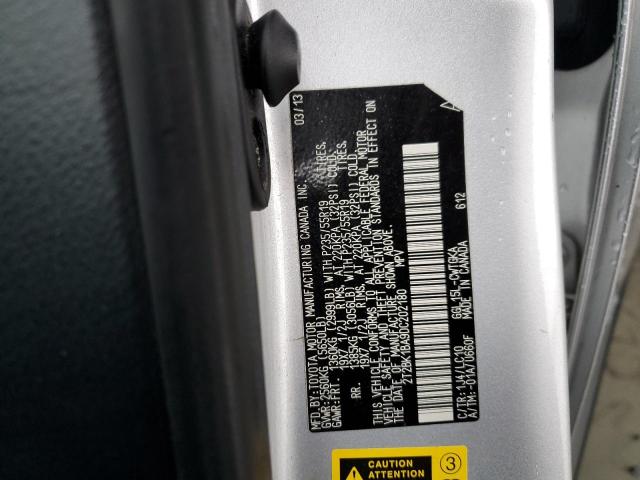 2T2BK1BA9DC202180 - 2013 LEXUS RX 350 BASE SILVER photo 13