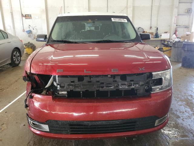 2FMGK5C89FBA02582 - 2015 FORD FLEX SEL MAROON photo 5