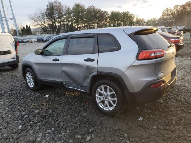 1C4PJMAB7EW125617 - 2014 JEEP CHEROKEE SPORT ვერცხლისფერი ფოტო 2