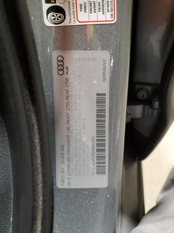 WAUFGAFC5EN045326 - 2014 AUDI A6 PREMIUM PLUS SILVER photo 12