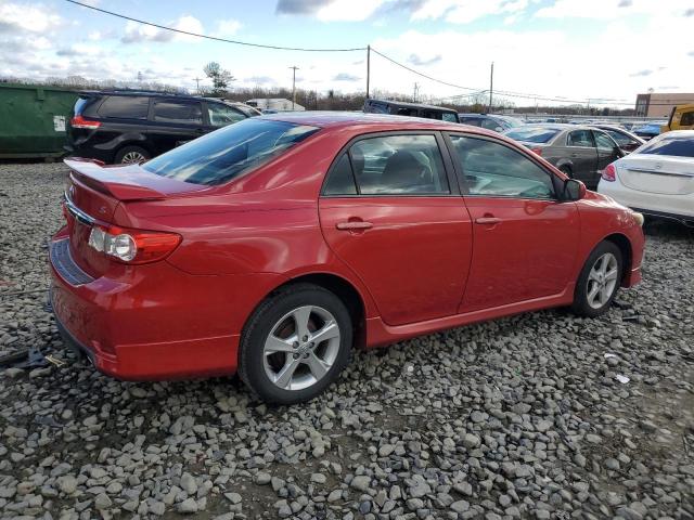 2T1BU4EEXCC888470 - 2012 TOYOTA COROLLA BASE Қызыл фото 3