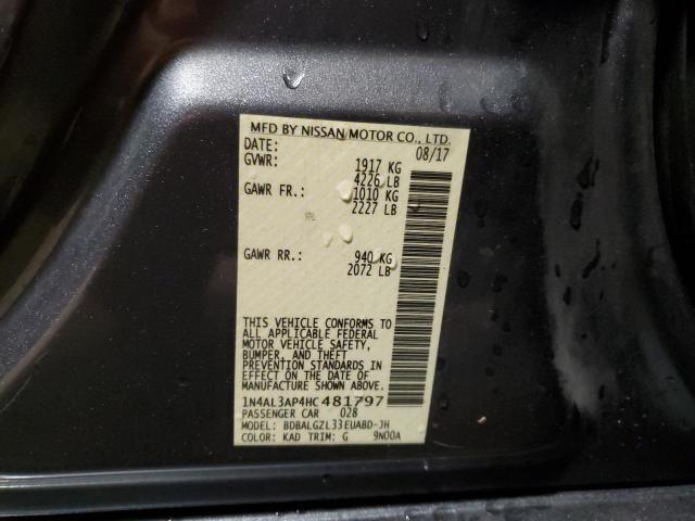 1N4AL3AP4HC481797 - 2017 NISSAN ALTIMA 2.5 GRAY photo 13