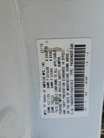 1HGCR2F51FA251812 - 2015 HONDA ACCORD SPORT თეთრი ფოტო 12