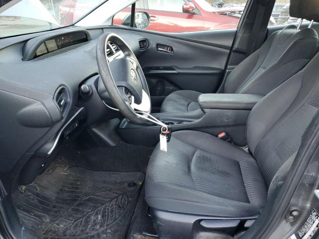 JTDKBRFU0H3031471 - 2017 TOYOTA PRIUS GRAY photo 7