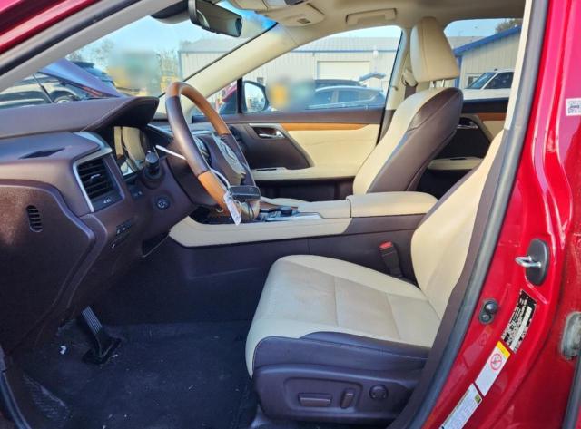 2T2BZMCA0JC144371 - 2018 LEXUS RX 350 BASE წითელი ფოტო 7