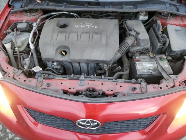 2T1BU4EE7AC274179 - 2010 TOYOTA COROLLA BASE წითელი ფოტო 11