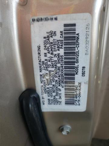 4T1BG22KXXU451935 - 1999 TOYOTA CAMRY CE فضي صورة 12